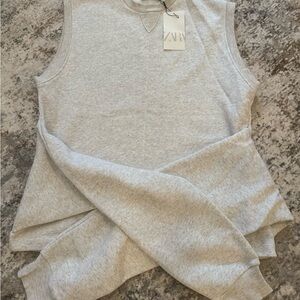 Zara Light Gray Muscle Tee